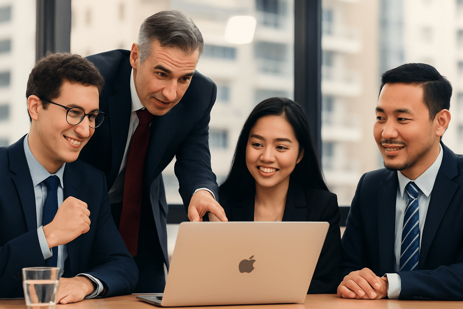 Consulting team collaborating